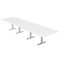 Skutchi Designs 45 in W, 165.75 in L, 29 in H, Engineered Wood Top, White HAR-REC-48x168-T-XD09 - alternate 1